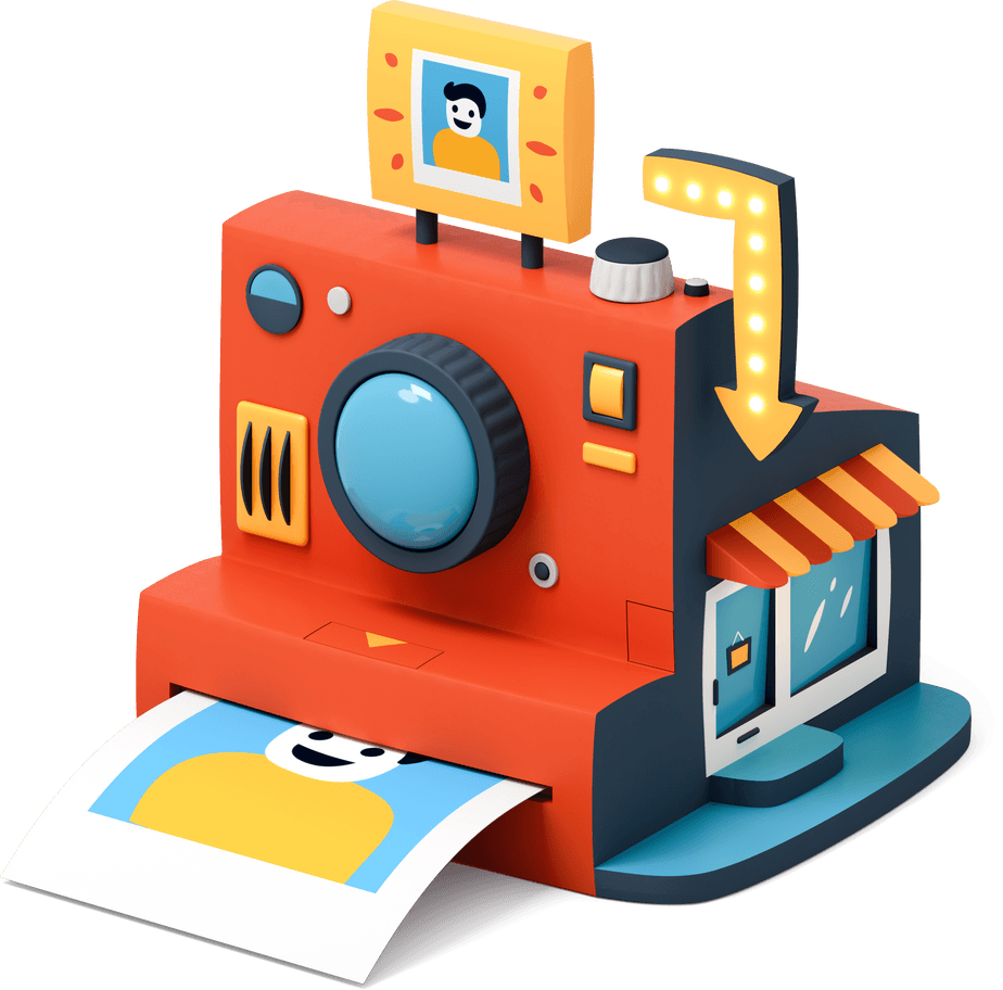a Polaroid like shop